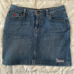 New England Patriots Jean skirt size 6 - 8